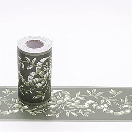 Friso Para Pared Cenefas Adhesivas BañO Cocina de Papel Para Paredes 3d Infantiles Decorativas Pintado Cocina Vinilo Autoadhesivo Impermeable Plantas verdes 10 X 1000CM