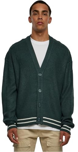 Urban Classics Herren Sporty Boxy Cardigan Cardigan Sweater