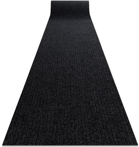 rugsx Türmatte Ceylon rutschfest Innen & Außen Anthrazit 0923 100x240 cm