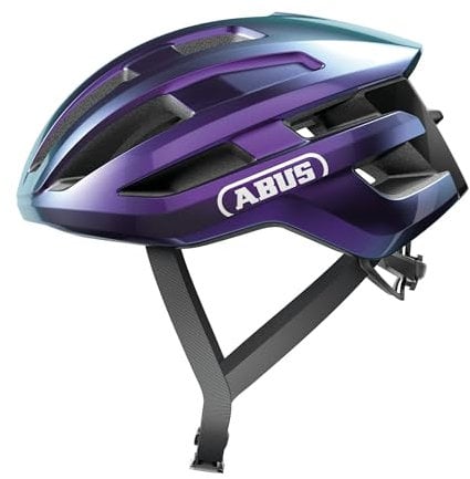 ABUS Rennradhelm PowerDome - leichter Fahrradhelm mit cleverem Belüftungssystem und aerodynamischem Profil - Made in Italy - für Damen und Herren - Violett, Größe L