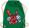 Shirtracer Turnbeutel Rucksack - Nerd Geschenke - Zock n' roll Hand mit Controller - Unisize - Grün - nerdige zocker gamer computer nerds gaming geschenk zocken geek für sprüche geschenkideen geeks