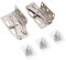 MOUMOUTEN Scissor Spring Hinge, 2 Sets Spring Hinge Door Cabinet Scissor Hinge 45 Degrees Down Flip Furniture Hardware Accessories for Cabinet Organizer, Nickel Plated Steel