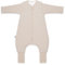 emma & noah Baby Schlafsack mit Füßen 3.5 TOG, Strampelsack für den Winter, Bio-Baumwolle, Abnehmbare Ärmel, Umschlagbare Beinchen (Essential Beige, 110 cm)
