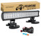 SKYWORLD LED Scheinwerfer Offroad 46cm 108W LED Arbeitsscheinwerfer mit 12V Kabelbaum, Starke Magnet halterungen für SUV ATV UTE Traktor LKW PKW 4x4 Auto Fahrzeuge, 6000K Weiß Arbeitslicht