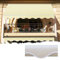 Tenda da sole a caduta 250x250 cm Beige, con braccetti e mantovana per balcone esterno, tessuto impermeabile 280gr/mq