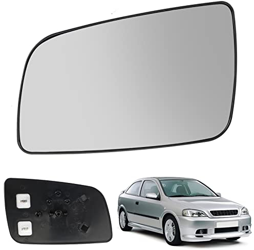 Spiegelglas Ersatz für Opel Astra G 1998-2004, Außenspiegel Glas Asphärisch, Außenspiegel Verstellbar Geeignet, Umkehrlinse Rückfahrglas Spiegel (Astra G-Links)