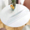 Xpnit Protection de table transparente, nappe en vinyle ronde mate, antidérapante, imperméable, en verre doux (110 x 110 cm, mate)