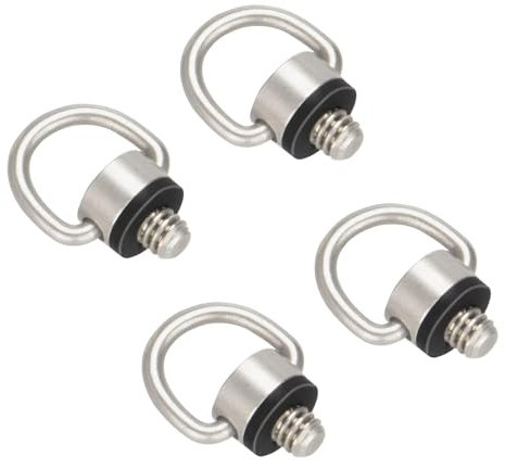 2 Pz Piastra a sgancio rapido per fotocamera 1/4 vite adatta per fotocamere reflex, fotocamere micro, treppiedi per fotocamera, gimbal per fotocamera, staffe per fotocamera sportiva (2-Screws)