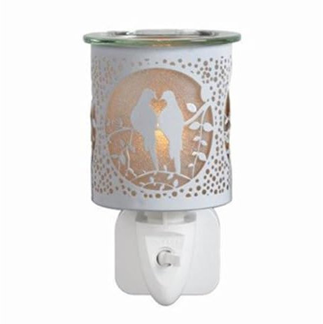 Aroma White & Gold Doves Plug In Wax Melt Warmer