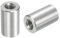 QUARKZMAN 5 Stück M6 Runde Verbindungsmuttern, 304 Edelstahl Kupplungsmutter 20mm/0,8 Länge Hülse Stange Stabmutter für Halterung, M6x20x12mm