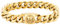 KRKC&CO 12mm Herren Armband mit Totenkopf Verschluss, 18K Gold beschichtet Panzerarmband, breite dicke Edelstahl Cuban Armband, Hip Hop Wikinger Biker Schmuck Geschenk für Männer Jungs [Länge 21,6cm]