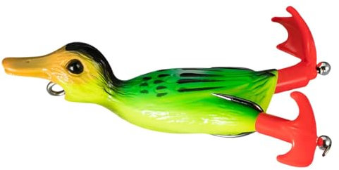 Qutalmi Enten-Topwater-Angelköder,Top Water-Enten-Angelköder | Entenköder Gummiköder | Realistischer sinkender Barsch-Angelköder mit spritzenden Füßen für Süßwasser-Salzwasser