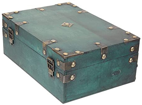 Yardenfun Boîte À Bijoux Vintage En Bois Avec Serrure Élégante Boîte De Rangement Pour Bijoux Antiques Pour Usage Personnel Décoration De Bureau