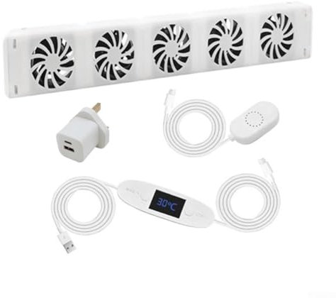 Oniissy Radiator Fan Booster for Home Set, Smart Radiator Fan Ventilator Intelligent Radiator Increase the Heating Efficiency and Save Energy, Suitable for Radiators(Mono set)