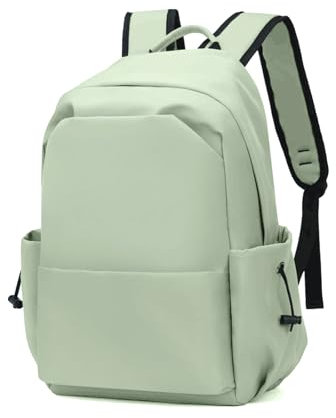 Aucuu Mochila Escolar, Mochila Unisex Impermeable para Ordenador Portatil 15.6 Pulgadas Mochila Portatil, Mochilas Tipo Casual Mochilas para Adolescente Negocio Trabajo Diario Viaje Escolares, Verde