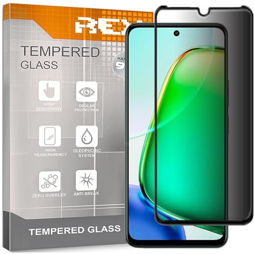 REY Protector de Pantalla Antiespía para Vivo Y28 5G - Y28s 5G, Cristal Vidrio Templado Premium