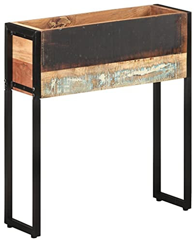 Jardinería, macetas y macetas, 60 x 20 x 68 cm, madera maciza recuperada