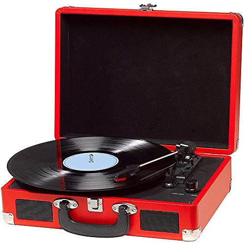 Giradischi, altoparlanti portatili wireless Bluetooth di dimensioni ridotte, con radio FM, grammofono dal design retrò, batteria ricaricabile integrata, slot per schede TF, per registratore da casa e