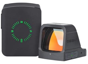 Osight X Reflexvisier IPX6 USB-C wiederaufladbar 3 MOA Punkt und 32 MOA Kreis ist eine leichte Zielhilfe für Kurzwaffen, die bei der Jagd verwendet Werden