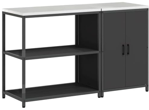 vidaXL Kitchen Cabinet Storage Space - Ideal for Your Garage or Home A Modern Solution to Keep Everything Tidy