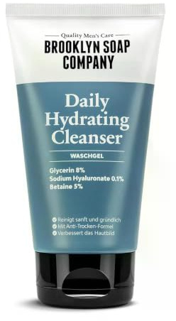 Brooklyn Soap Company Daily Hydrating Cleanser - 150ml | Mildes Waschgel mit Hyaluron & Glycerin – Feuchtigkeitsspendende Gesichtsreinigung für trockene & empfindliche Haut