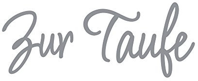 Rayher 31583606 Wachsschrift: Zur Taufe, silber, SB-Btl 1Stück