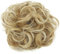CAISHA Scrunchie Haarteil Haargummi Dutt Haarverdichtung Groß Emilia Gewellt Unordentlich DM15cm Blond Mix G20E