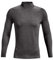 Under Armour Men's Warm Base Layer Top, Compression Shirt for Running, Skiing, Winter Cold Weather, Fitness, Charcoal Light Heather, XXL