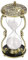 SuLiao Sanduhr 60 Minuten: Sonne und Mond, Gravur, Messing, Metall, Weiß, Antikes Reloj De Arena, Büro-Schreibtisch-Dekoration