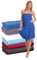 Interkontakt Saunakilt Damen 80x140 cm Mit 5-Knopf-Verschluss - Passend Bis Konfektionsgröße 44 - Handtuchkleid Aus 100% Baumwolle Oeko-TEX® Zertifiziert - Saunatuch Navy