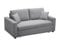 Vente-unique-Schlafsofa 3-Sitzer - Stoff - Hellgrau - INIZOR