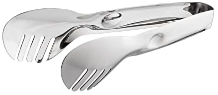 APS Pinzas para pasta. Longitud total: 22,5 cm, acero inoxidable, pulido por ambos lados. Tamaño de la pala: 8 x 5,5 cm