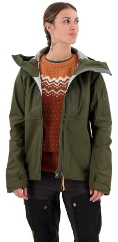 Fjällräven Damen Keb Eco-Shell Jacke, Deep Forest, L