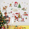 decalmile Pegatinas de Navidad Ventana Papá Noel Reno Vinilos Decorativos Muñeco de Nieve Pingüino Calcomanías de Ventanas Copos de Nieve Adhesivos Pared Puerta Escaparate Ventana Navidad Decoracion