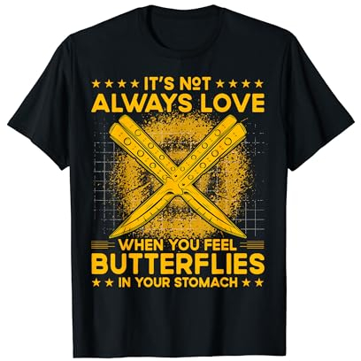 Cuchillo de mariposa Balisong Dicha Camiseta