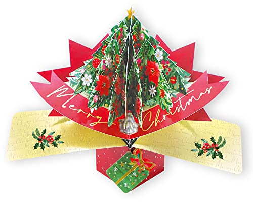 Christmas Tree Pop Up Christmas Greeting Card Second Nature 3D Cards Pop Ups XPOP066