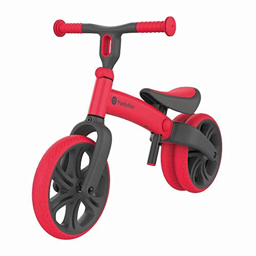 Yvolution Laufrad Junior (Farbe rot, Belastbarkeit bis zu 20 kg, mit verstellbaren Sitz und Lenker, pannensichere Räder) 5024453