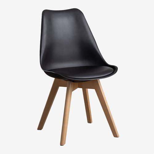 SKLUM 2er Set Stühle Nordic Schwarz