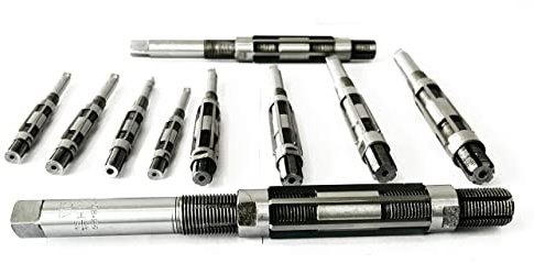 Rahish Tools Adjustable Hand Reamer Tool H1 to H10 Sizes - 3/8 to 15/16” Reaming Tool for Precise Hole Finishing with Carbon Steel Blades - Hand Tools Reamers for Metal & Wood - 9.52mm - 23.81mm