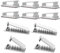 Rusoz Kabelclips Schreibtisch,10 Stück Kabelhalter Wand Weiß Kabelklemmen Selbstklebend mit 3M-Klebepad Für PC Kabel Organizer Oder Lichterketten