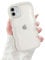 XIZYO Clear Case for iPhone 12/12 Pro 6.1 Inch, Cute Transparent Curly Wave Frame Aesthetic Design Soft TPU Bumper Case, for Women Girls Slim Shockproof Protective Phone Case, White