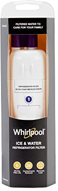 Whirlpool Filtro de hielo y agua para refrigerador 1 - WHR1RXD1, paquete individual, morado