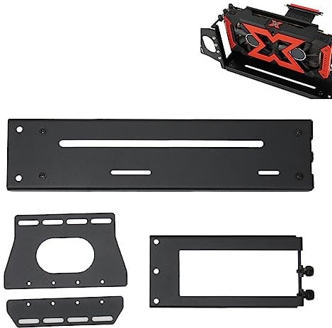 ASHATA Vertical GPU Mount, PCI E 3.0 X16 Graphics Card VGA Support, Compatible with Most Full & Medium ATX Towers & Brand GPUs
