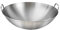 HEMOTON Wok En Acier Inoxydable Avec Double Poignée 32Cm Wok Pan Sauté Poêle À Fond Rond Poêle Poêle Cuisine Ustensiles De Cuisine Pour Tables De Cuisson À Gaz Induction Cuisinière