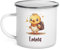 Tazza personalizzabile con nome per bambini, pulcino e gatto, cane, tazza per bambina, bicchiere, in metallo, acciaio, ceramica, regalo di Natale, compleanno (sacchetto)