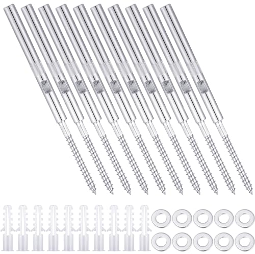 Blulu 10 Pcs Floating Shelf Invisible Bracket Floating Shelf Supports Metal Blind Wall Mounted Support Hidden Fireplace Mantel Brackets for DIY, Shelving Mounting Hardware Included, 6.5 x 0.39 Inches