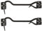 2er Set Sturmhaken mit Öse Eisen Schwarz Antik Look Türhaken Türriegel Fensterriegel Kabinenhaken Türbeschlag Kajüthaken 16cm
