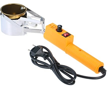 Sunydog Tragbarer legierungs-Zinnofen Temperatureinstellbarer Zinn-Löttopf Hochleistungs-Zinnschmelzofen Kleiner Zinn-Tauchofen für Haushalt und Elektriker SWDT98-C 380W