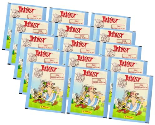 Panini Asterix Sticker - Reisealbum Sammelsticker (2023) - 15 Tüten