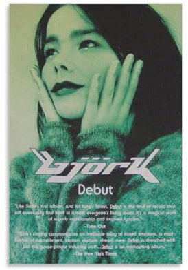 DAXXIN Bjork 3 Leinwand-Poster, Wanddekoration, Kunst, Gemälde, Wohnzimmer, Schlafzimmer, Dekoration, Geschenk, ungerahmt, 30 x 45 cm